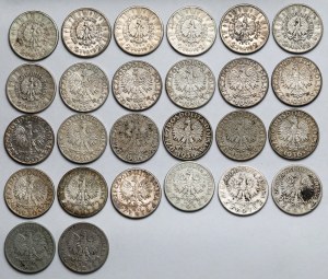 2 Or 1932-1936 Tête, Pilsudski et voilier (26pcs)