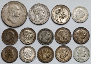 Austria SILVER coins - set (14pcs)