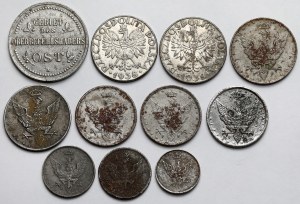 Royaume de Pologne, Osty, Gouvernement général - set (11pcs)