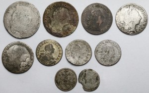 Silésie, Wrocław et Prusse, set de pièces 17-18ème siècle (10pcs)