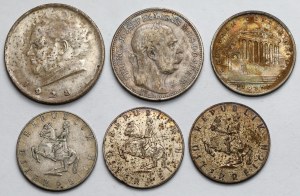 Austria SILVER coins - set (6pcs)