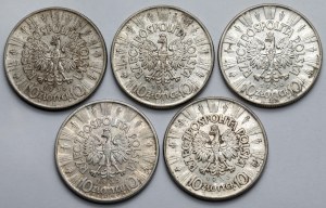 10 or 1935-1937 - set (5pcs)