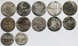 5 i 10 groszy 1818-1840 - zestaw (12szt)
