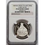 Próba SREBRO 1.000 złotych 1987 Kazimierz III Wielki - półpostać
