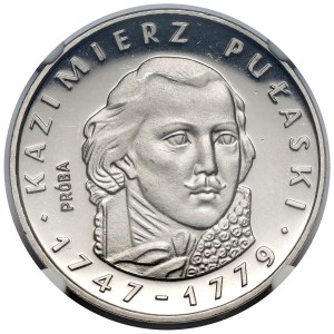 Próba NIKIEL 100 złotych 1976 Pułaski - na wprost