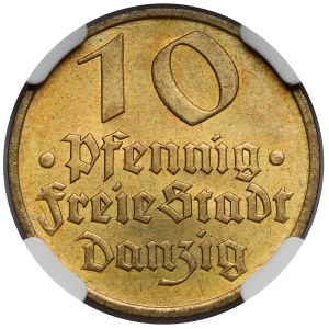 Gdańsk, 10 fenigów 1932 Dorsz