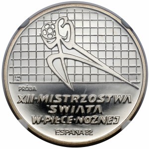 Sample SILVER 200 gold 1982 XII World Cup - Espana - left