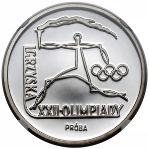 Próba SREBRO 100 złotych 1980 Igrzyska XXII Olimpiady