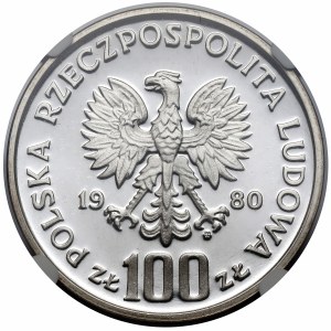 Próba SREBRO 100 złotych 1980 Igrzyska XXII Olimpiady