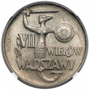 Próba CuNi 10 złotych 1965, VII wieków Warszawy - Syrena