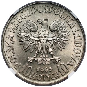 Próba CuNi 10 złotych 1965, VII wieków Warszawy - Syrena