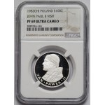 100 złotych 1982 Jan Paweł II - lustrzany