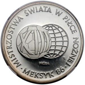 Próba SREBRO 1.000 złotych 1986 MŚ w piłce nożnej