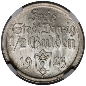 Gdańsk, 1/2 guldena 1923