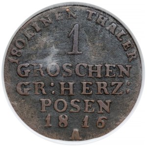 Wielkie Księstwo Poznańskie, 1 grosz 1816-A, Berlin
