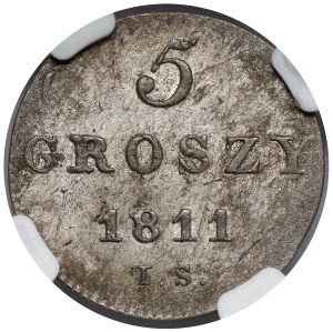 Księstwo Warszawskie, 5 groszy 1811 IS