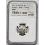 Powstanie Listopadowe, 10 groszy 1831 KG