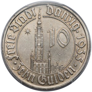 Wolne Miasto Gdańsk, 10 guldenów 1935 - rzadkie