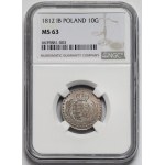 Księstwo Warszawskie, 10 groszy 1812 IB