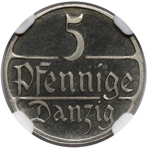 Dantzig, 5 fenig 1923 - timbre LUSTRY