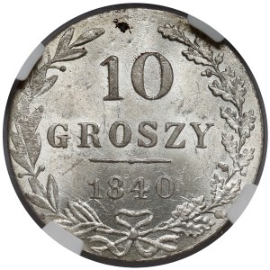 10 pennies 1840 MW