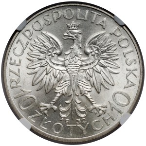 Głowa Kobiety 10 złotych 1932 zn, Warszawa