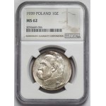 Piłsudski 10 złotych 1939