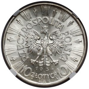 Piłsudski 10 złotych 1934 - urzędowy