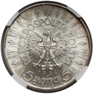 Piłsudski 5 złotych 1934 - urzędowy