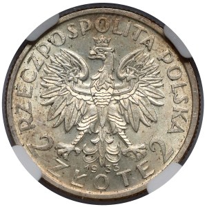 Głowa Kobiety 2 złote 1933