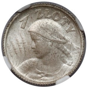 Kobieta i kłosy 1 złoty 1924