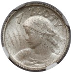 Kobieta i kłosy 1 złoty 1924