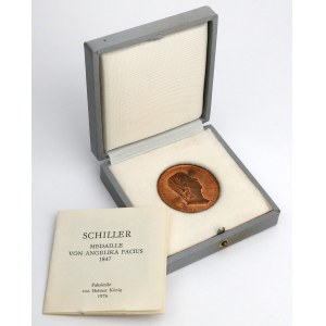 Niemcy, Medal, Schillers Haus in Weimar 1847 - nowe bicie (1976)