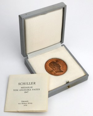 Germany, Medal, Schillers Haus in Weimar 1847 - new minting (1976)