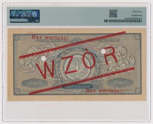 250,000 mkp 1923 - MODEL - Y 012345 / 678900