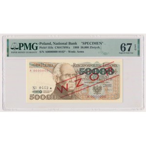 50.000 zł 1989 - WZÓR - A 0000000 - No.0442