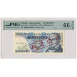 100.000 zł 1990 - WZÓR - A 0000000 - No.0640