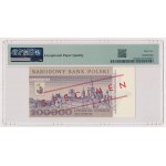200.000 zł 1989 - WZÓR - A 0000000 - No.0515