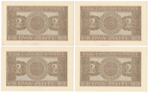 2 zl 1941 - AF - numéros consécutifs (4 pièces)