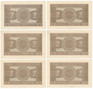 2 zł 1941 - AF - set (6pcs)