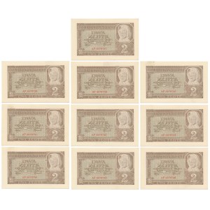2 złote 1941 - AF - numery kolejne (10szt)