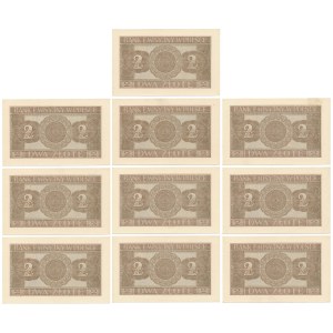 2 złote 1941 - AF - numery kolejne (10szt)