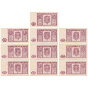 1 złoty 1946 - zestaw (10szt)