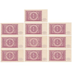 1 złoty 1946 - zestaw (10szt)