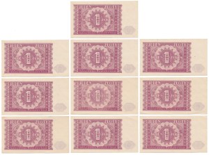 1 zloty 1946 - set (10 pièces)