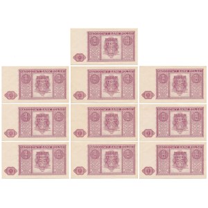 1 złoty 1946 - zestaw (10szt)