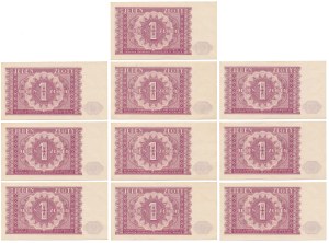 1 zloty 1946 - set (10 pièces)