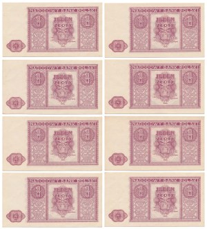 1 zloty 1946 - set (8 pièces)