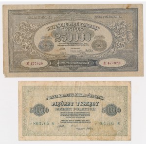 250.000 i 500.000 mkp 1923 - zestaw (2szt)