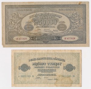 250 000 et 500 000 mkp 1923 - set (2pcs)